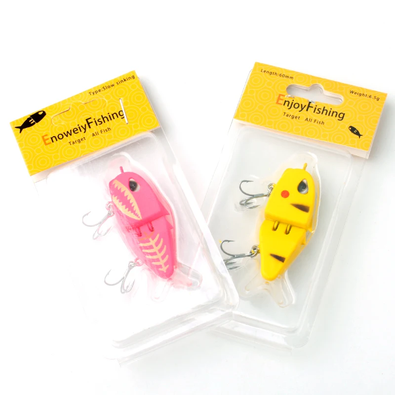 Kawa 1pc Swimbait 63mm/11g Señuelos de Pesca cebos de articulación grande señuelo de pesca Crankbait cebos duros realistas para peces pequeños Señuelos de Pesca - imagen 3