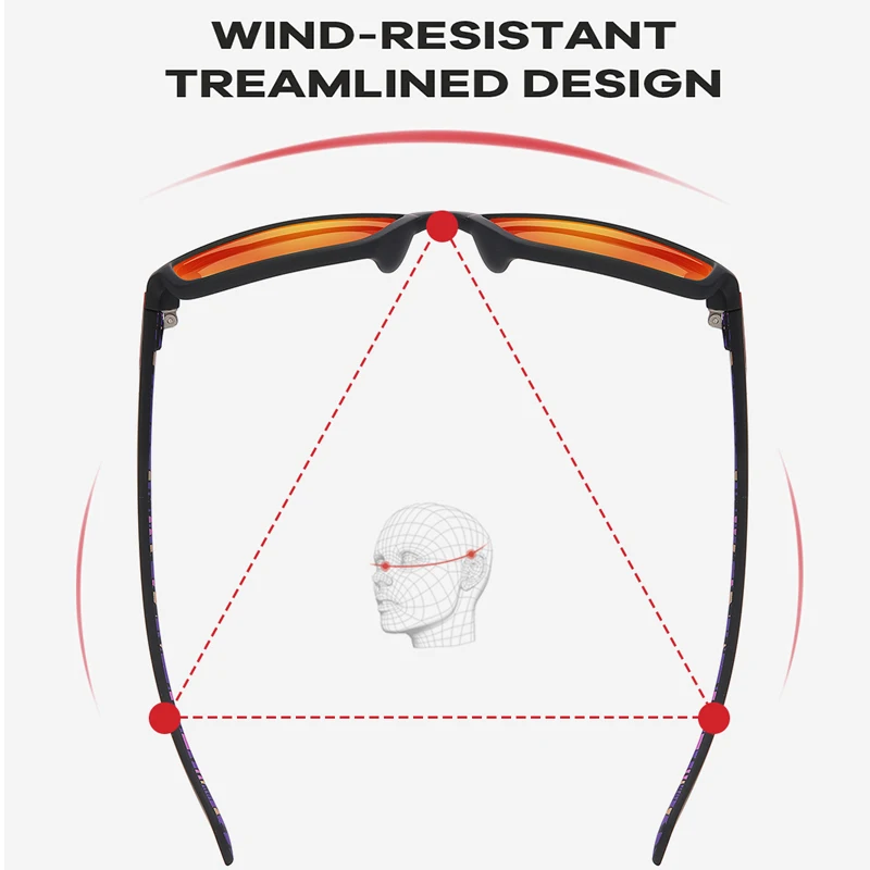 SEPFOX, gafas de pesca polarizadas para hombre, gafas de sol para deportes al aire libre para mujer, gafas de sol Unisex de moda UV400 para correr, senderismo y conducir - imagen 4