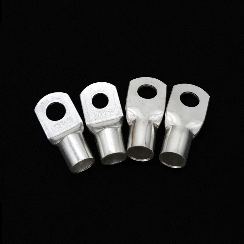 Terminal de punta de cable tipo SC SC6 SC10 SC16 SC25 SC35, terminales de bloque de batería de cobre desnudo, agujero ID6/8/10/12mm, conector de cable de engarce - imagen 3