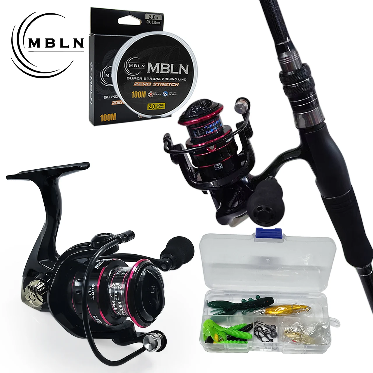 MBLN Caña y Carrete Telescópicos para Pesca – Kit Completo - imagen 2