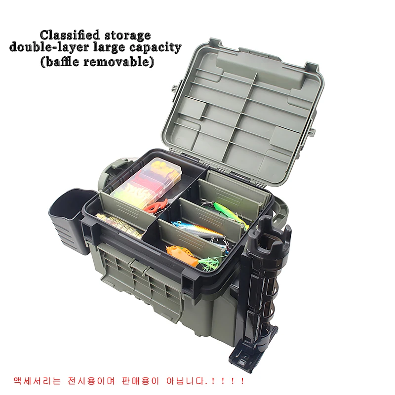 Organizador de Pesca Grande con Compartimentos para Caja y Aparejos - imagen 4