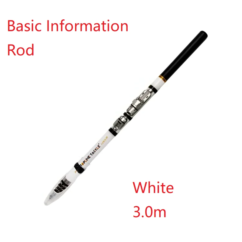 Gran oferta, caña de pescar telescópica en hielo para roca, 1,8 m, 3,0 m, alimentador de fibra para carpa, alimentador de carbono, alimentador de carbono, equipo de pesca de carbono