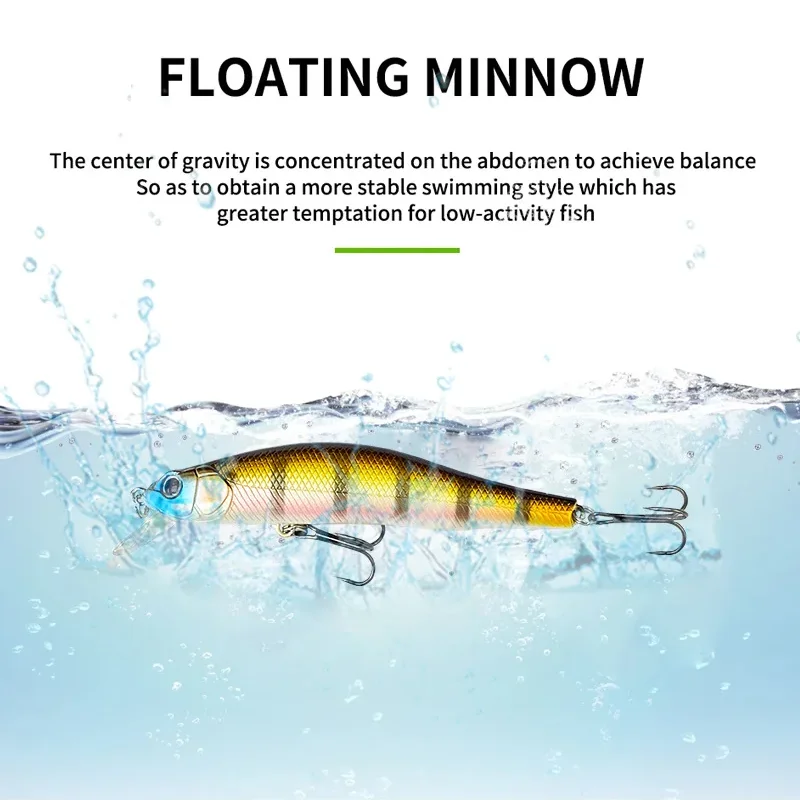 TSUYOKI Watson 90 Minnow Lure Sistema magnético señuelo de pesca, manivela de pececillo de colores surtidos modelo caliente 2024 Crankbait Zipbait Orbit 90sp - imagen 4