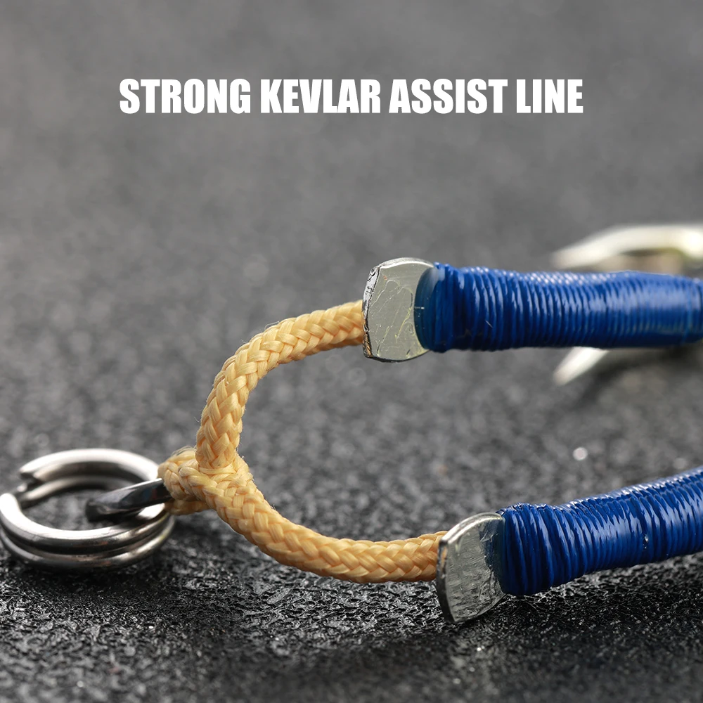 Anzuelo de pesca Jiggingpro de alto carbono, anzuelos de asistencia de plantilla lenta para agua salada, accesorios de pesca en el mar 1/0 2/0 3/0 4/0 - imagen 5