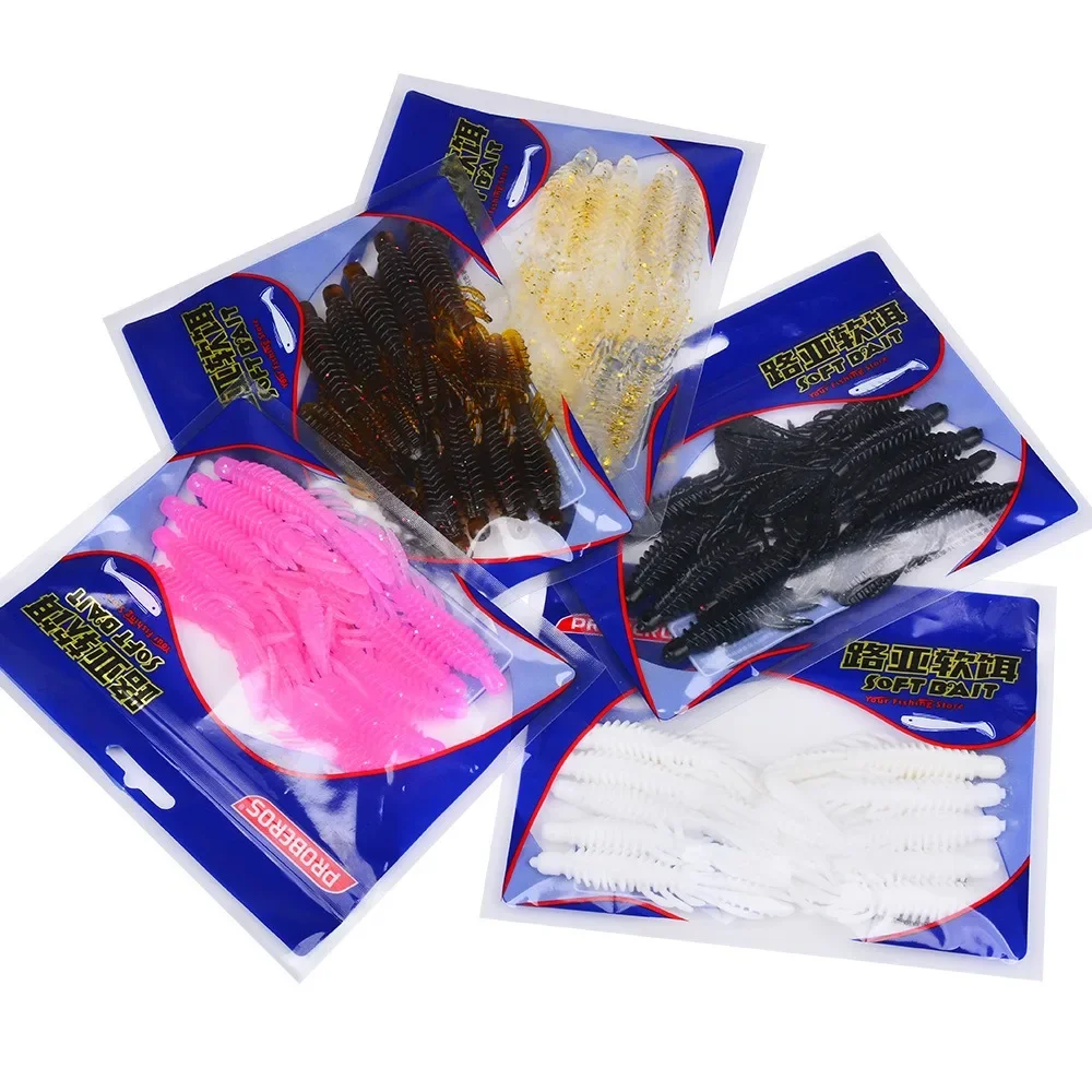 10 Uds. Señuelo blando flotante de camarones con anzuelo de manivela Ned Rig Drop Shot para lubina, pesca en tierra negra, cebo Artificial de gusano blando - imagen 5