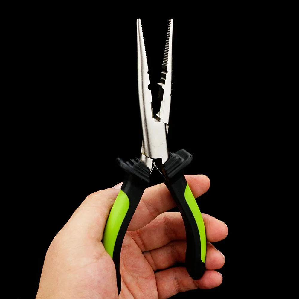Herramientas de pesca Hirisi, removedor de anzuelos de nariz de acero rico en carbono, cortador de línea de anillo dividido abierto, alicates de pesca multifunción PX02 - imagen 5