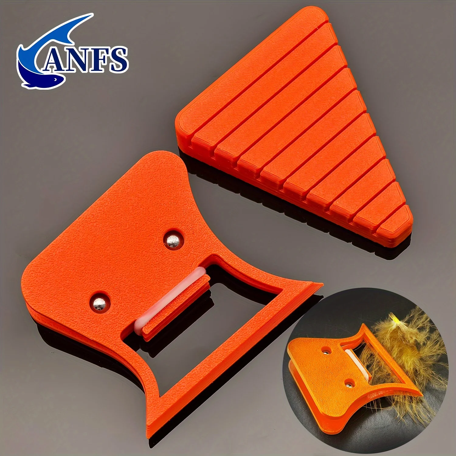 Juego de herramientas para atar moscas con clips de abrazadera de plumas CDC, accesorios de pesca con mosca DIY, uso Universal para atar y hacer moscas