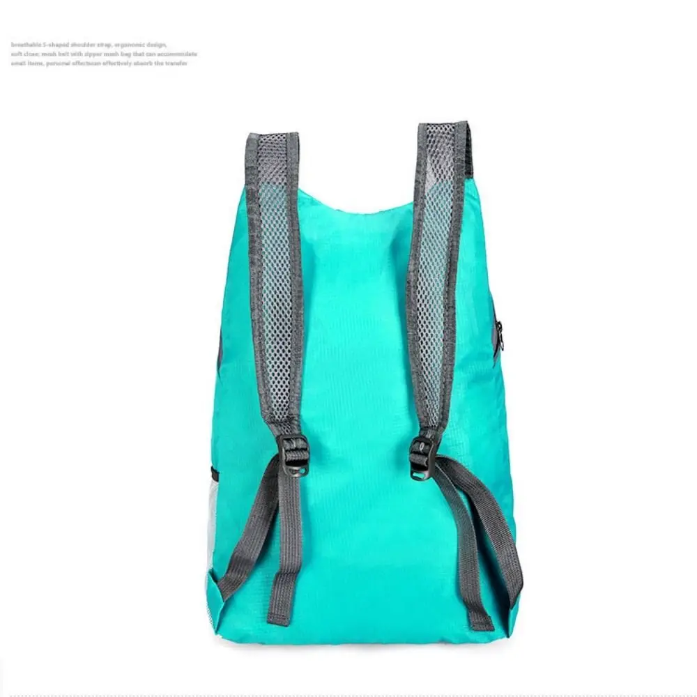 Mochila plegable de gran capacidad para montañismo, mochila de viaje deportiva ultraligera plegable, impermeable y ligera, 20L - imagen 4