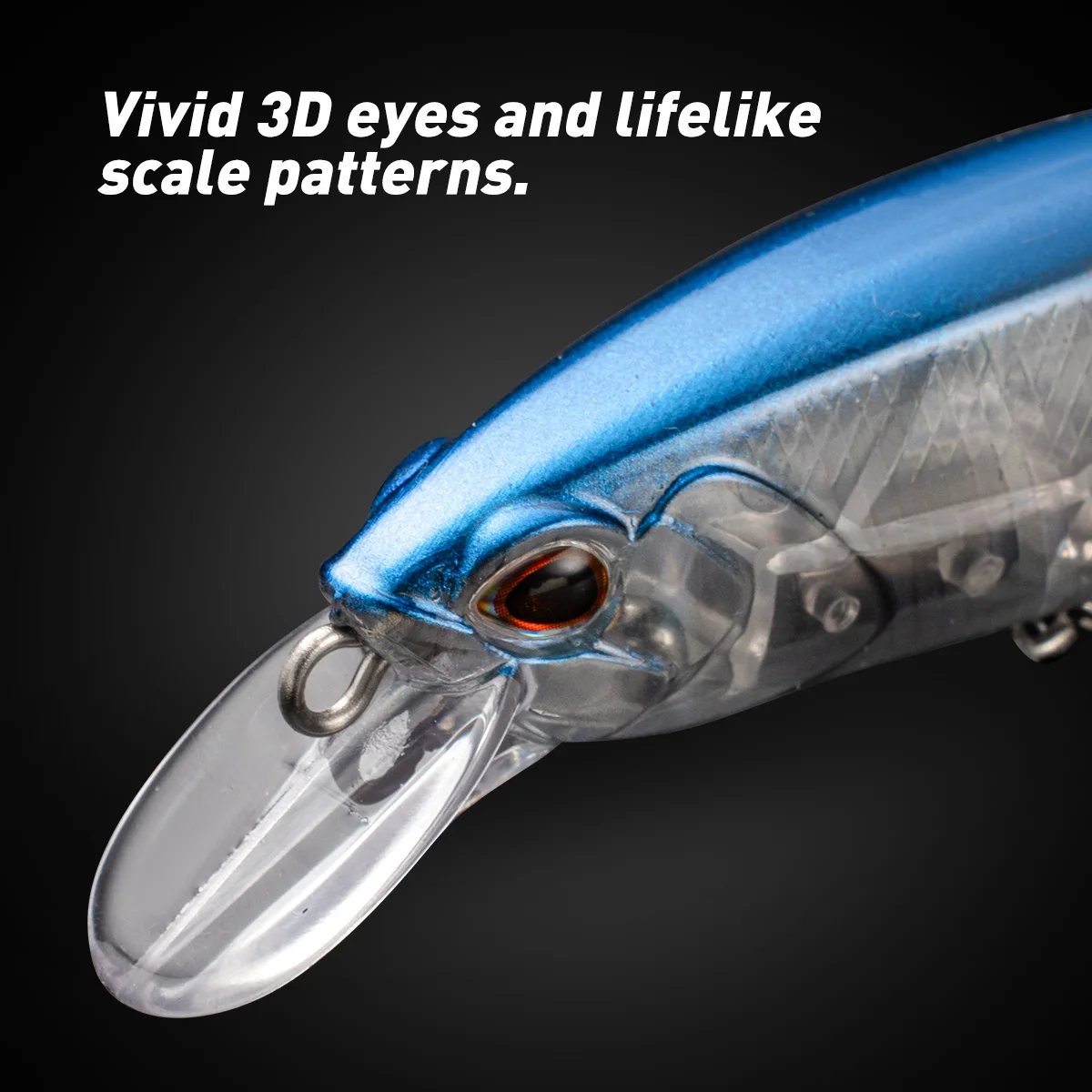 Suspending Minnow-Señuelos de Pesca de 10cm y 15g, cebo duro Wobbler, señuelo de pesca de trucha Jerkbait, señuelos artificiales de lubina BaitShad - imagen 5