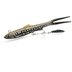 Swimbait vinilo cola Y hundimiento – Señuelo rizado para lucio