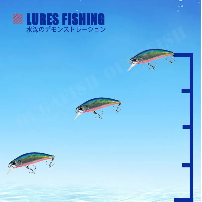 Micro Minnow Señuelos De Pesca De agua completa, 38mm, 3,2g, Isca De hundimiento, flujo Artificial, carpa, Lucio, Accesorios De equipo De Pesca - imagen 5