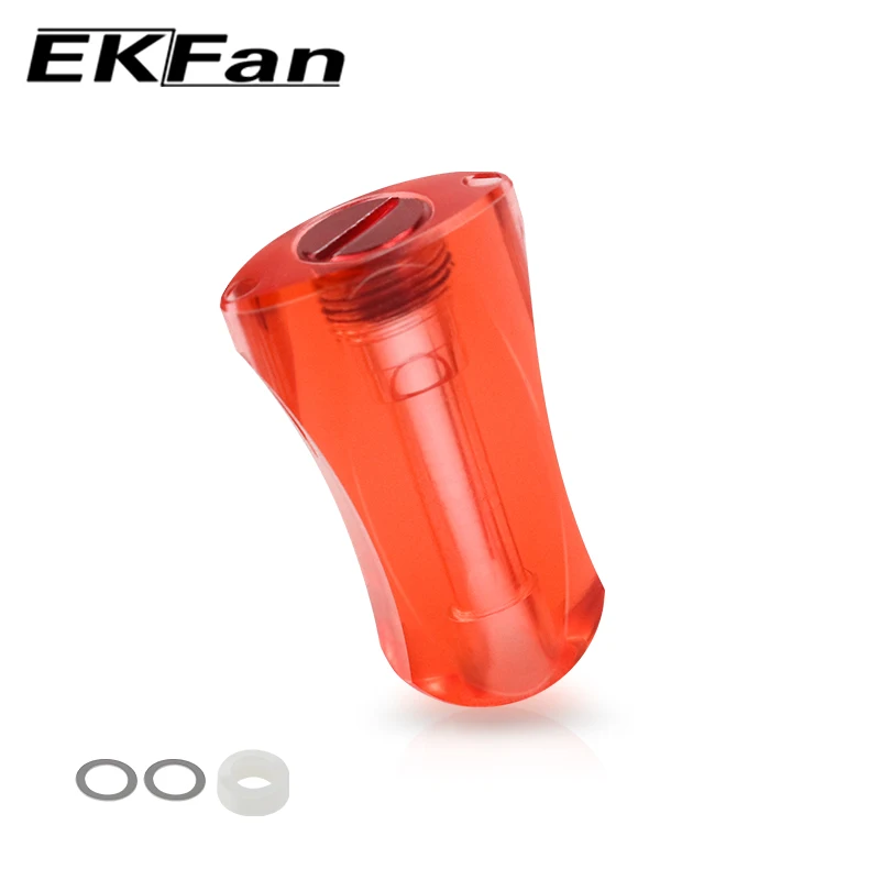 EKfan nuevo perilla ultraligera 4,5G Material acrílico PMMA para eje 4MM y 7x4x2,5 MM rodamiento apto para carrete de pesca dawa Shmano - imagen 5
