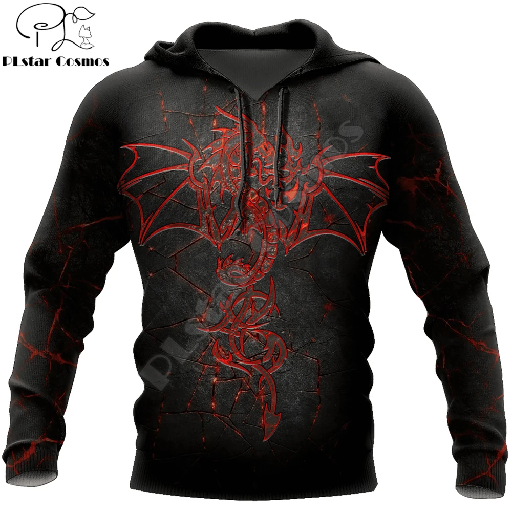 PLstar Cosmos Dungeons and Dragons Tattoo 3D completamente estampado moda hombres Sudadera con capucha Unisex cremallera Sudadera con capucha Casual chándales KJ988