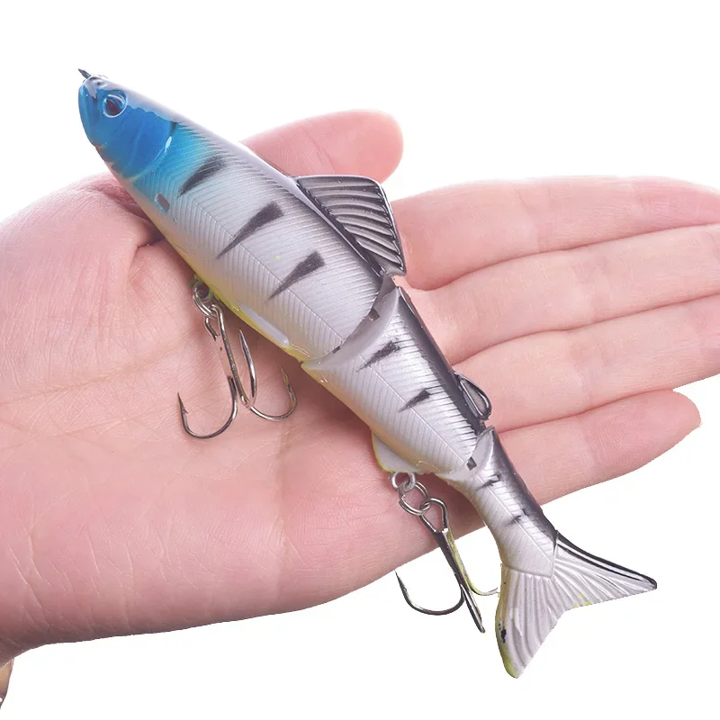 1 cebo duro multiarticulado 12,5 cm 18g señuelo de pesca cebo de articulación realista Wobblers hundimiento Swimbait señuelo de pesca Crankbait
