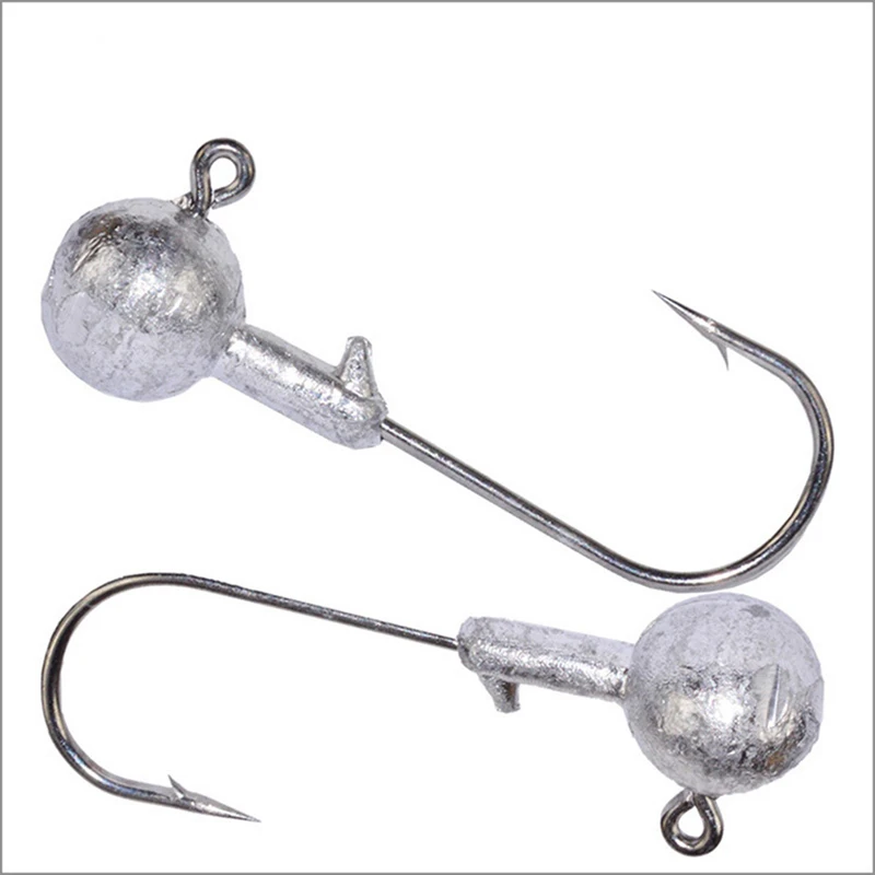 Anzuelos de cabeza de plomo para pesca, anzuelos de 3,5g, 5g, 7g, 10g, 14g, de alta calidad, con púas de agua salada, para señuelos blandos, 5 unids/lote por paquete - imagen 2