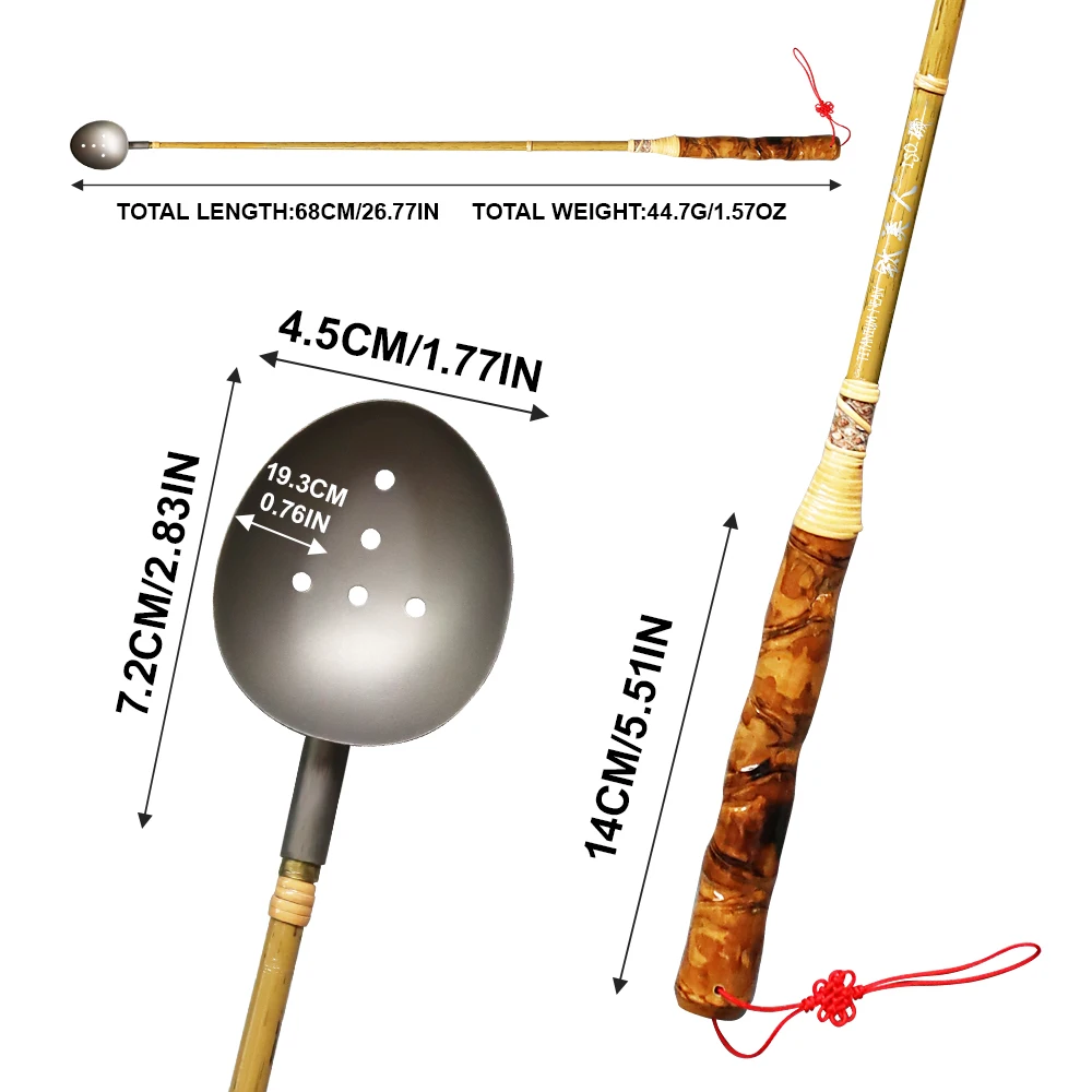 ZYZ-lanzador de cebo de pesca, 65cm, cuerpo de varilla de fibra de carbono ultraligero y cuchara de aleación de titanio, herramientas de lanzamiento de cebo de pesca de roca marina, 1 ud. - imagen 3