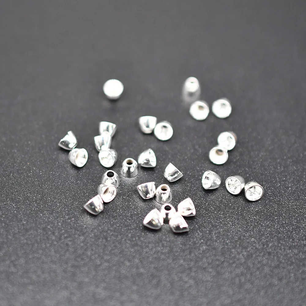 MNFT-Cono de latón dorado y plateado, 24 piezas, 4MM, para pesca, atado de moscas - imagen 5