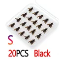 20pcs Black S