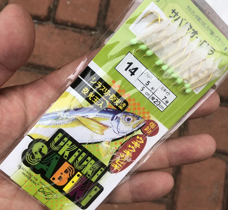 Anzuelo de piel de pescado blanco, anzuelo de cuerda biónico, anzuelo de piel de camarón, caballa a rayas blancas volteadas y anzuelo español - imagen 4