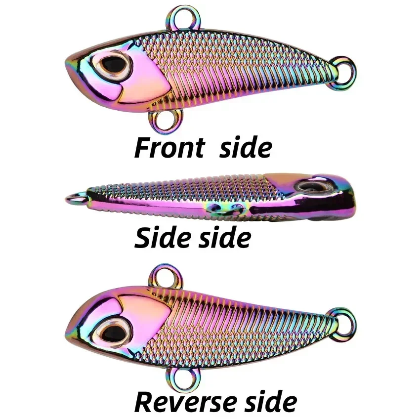 3 uds cebo giratorio de Metal VIB con vibración Spinner cuchara Señuelos de pesca 10g 15g 20g 30g plantillas trucha pesca de invierno cebos duros - imagen 5