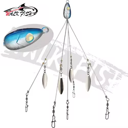 Señuelo Alabama 5 brazos Walk Fish – Aparejo giratorio para lubina