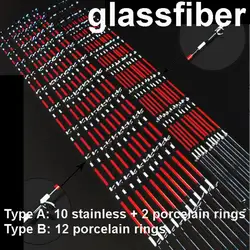 RA006 RA006G 64cm 73cm 79cm 97cm Butt 2,6mm 12 guías punta 0,3mm 0,7mm balsa de hielo puntas de caña de pescar Corea Dayuan fibra de vidrio