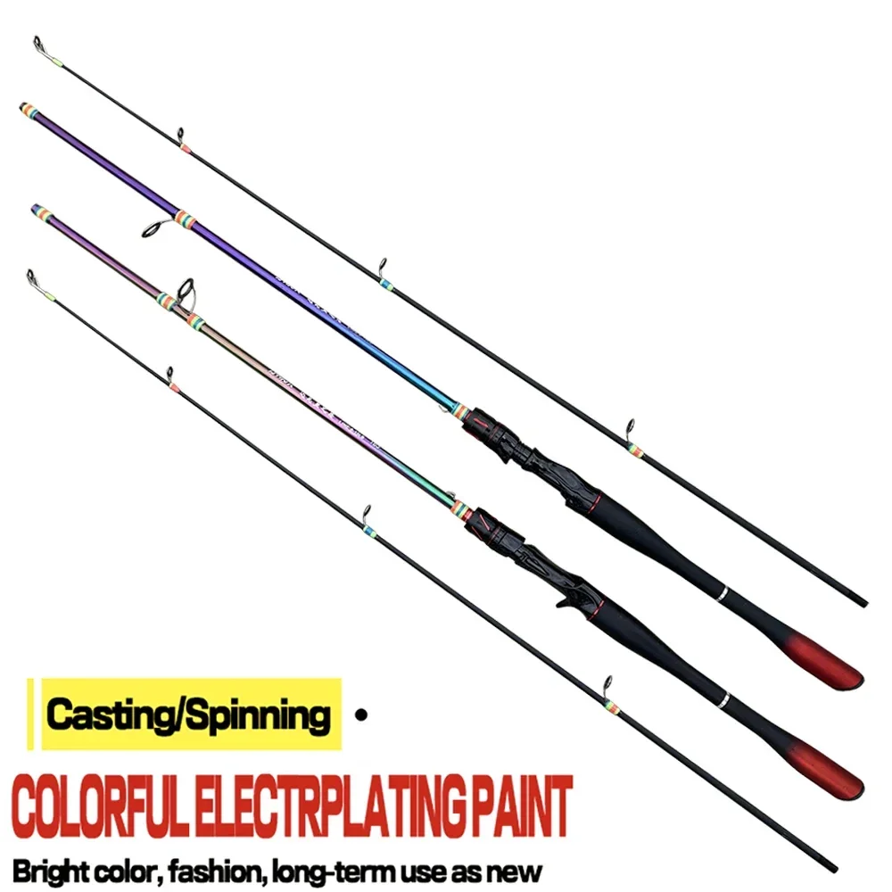 Caña de pescar con señuelo de carbono ultraligera, 1,65/1,8 m, acción M, Spin/Casting, línea de poste de Jigging, peso de 8-15lb para aparejos de pesca de Lucio - imagen 3