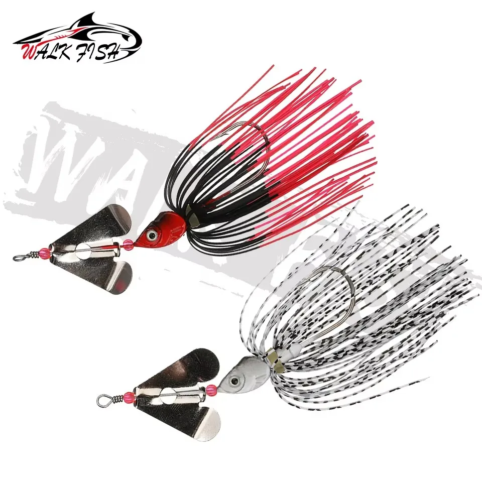 WALK FISH-cebo giratorio de 9cm y 14g, superficie de agua, película de ruido, compuesto biónico, lentejuelas giratorias, cebo Artificial, aparejos de lubina - imagen 5