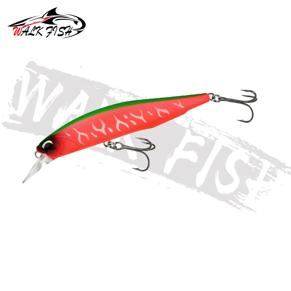 WALK FISH-señuelo de pesca flotante, cebo duro de plástico Artificial, aparejos de pesca, 85mm/8g, ojos 3D, Crankbait, Wobblers, 1 unidad - imagen 4
