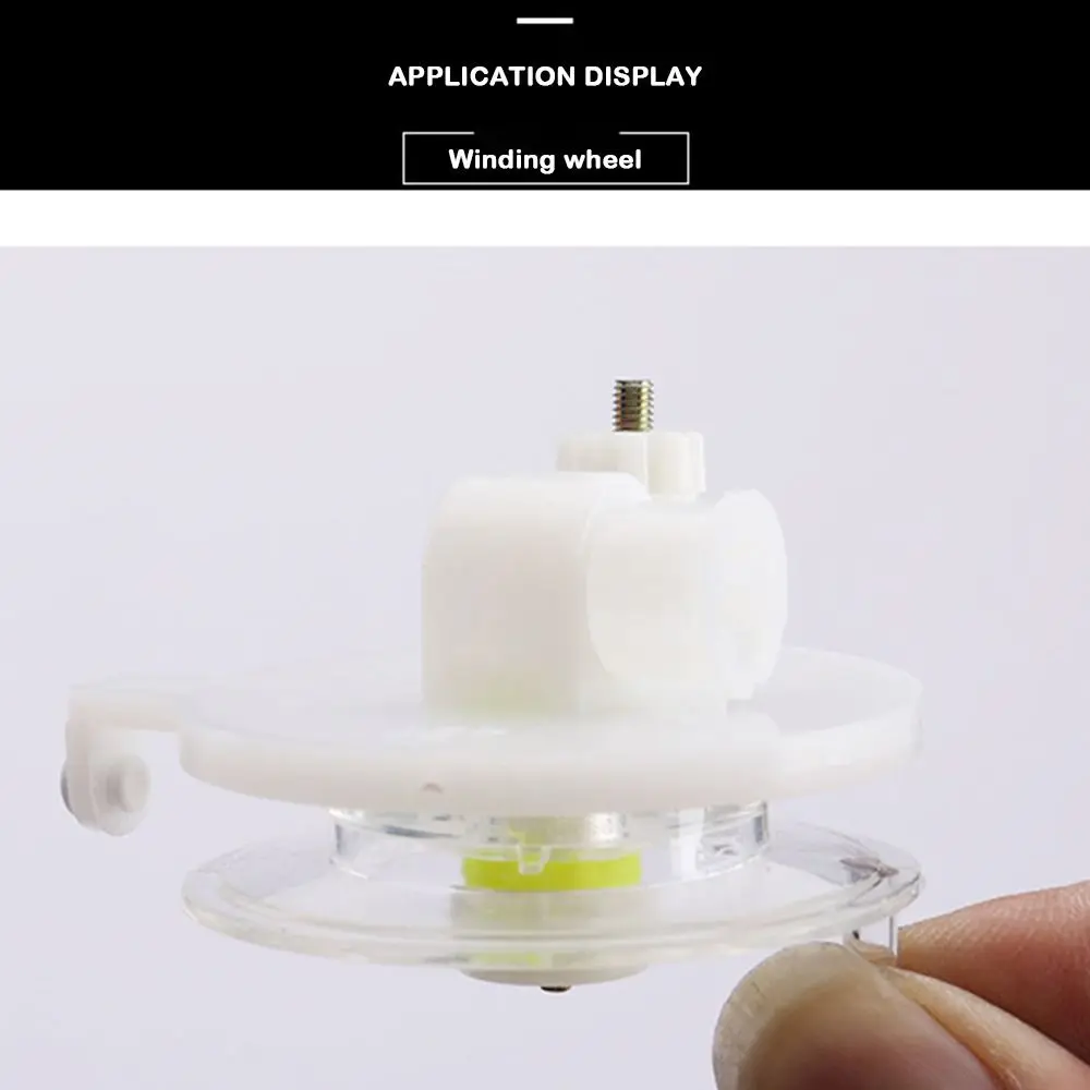 Accesorios para herramientas de pesca, carrete de rueda de pesca en hielo de 6 tamaños, Mini carrete de pesca con mango suave, carretes de fundición de cebo de Metal para frenado - imagen 2