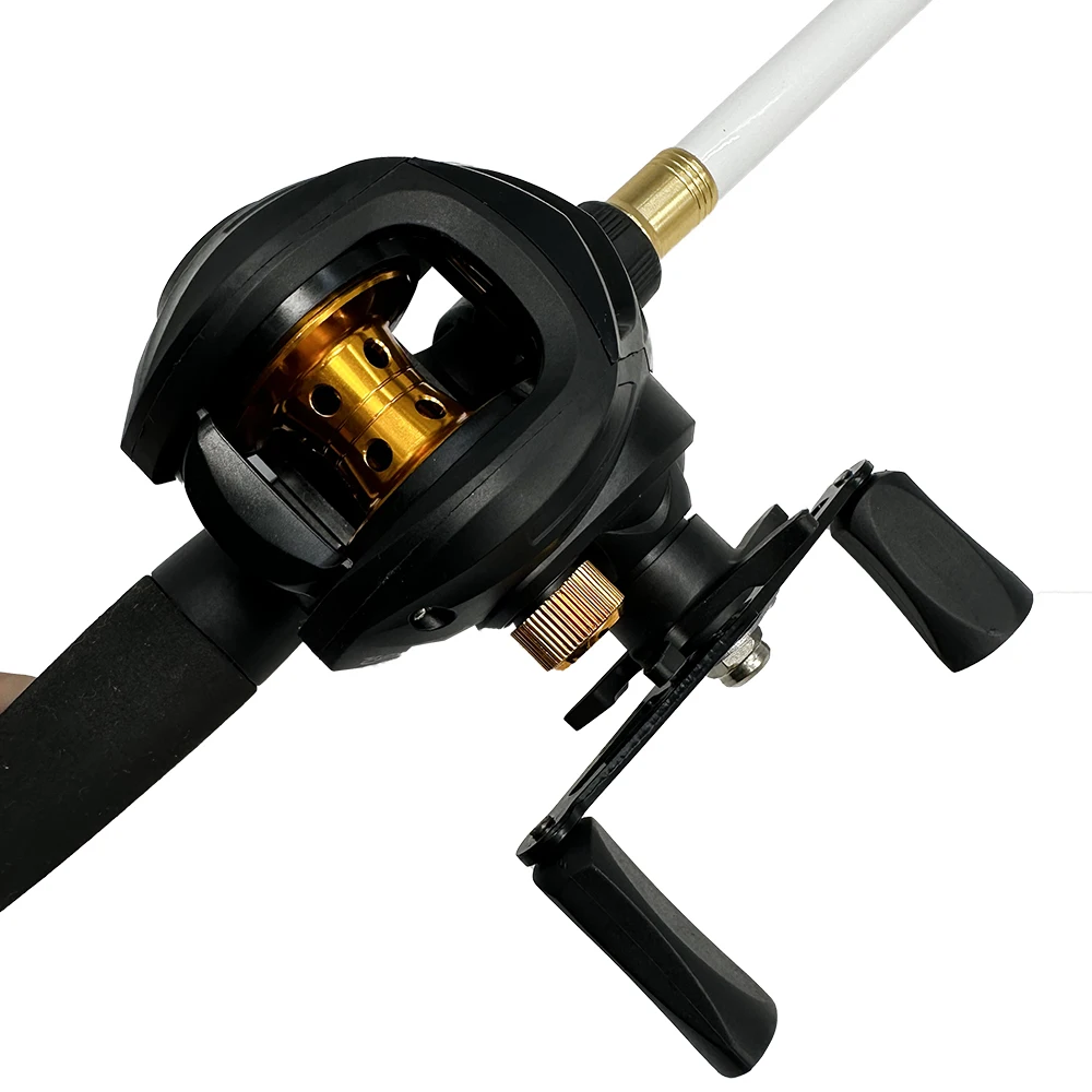 GHOTDA-carrete de pesca ultraligero, rueda de Baitcasting con sistema de freno magnético, relación de engranaje 7,2: 1, MaxDrag para mano izquierda/derecha, 8KG - imagen 2