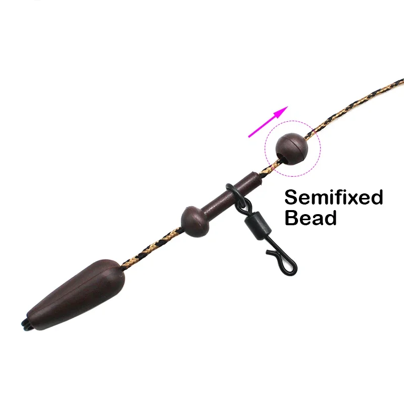 20 piezas cuentas Heli para pesca de carpa, cuentas de cambio rápido, cuentas Chod para aparejos de helicópteros, aparejo de pelo de carpa, accesorios de aparejos terminales - imagen 4