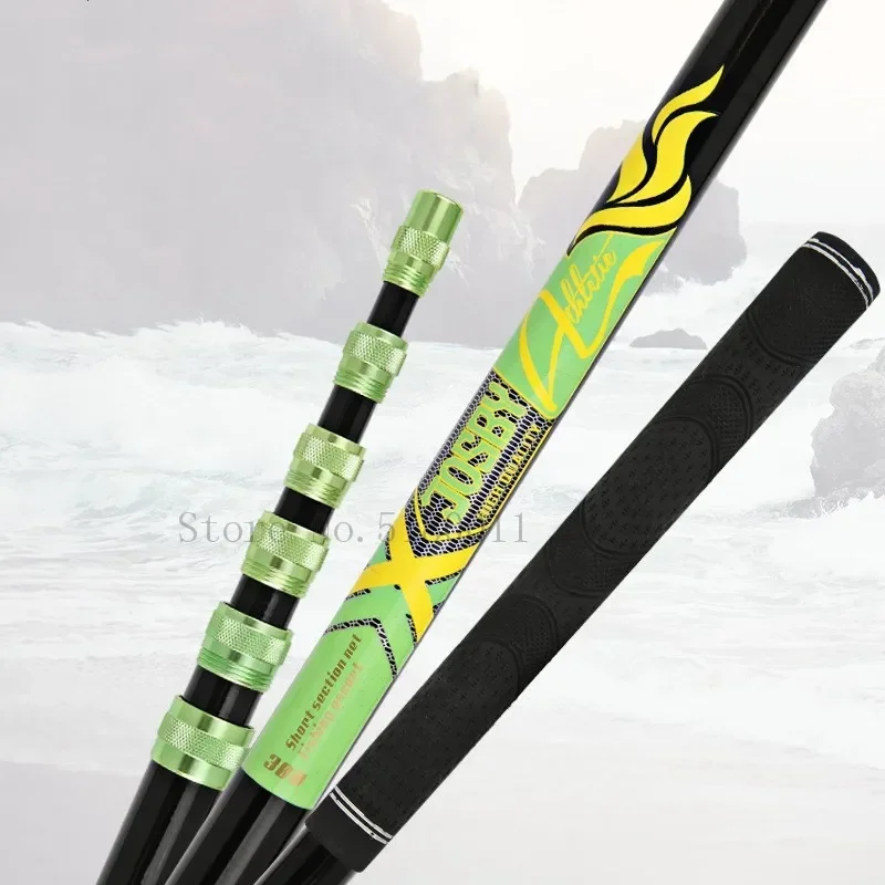 Red de pesca telescópica de posicionamiento de carbono, poste plegable telescópico, ultraligero, 2,1 M, 3,0 M, 4,0 M - imagen 3