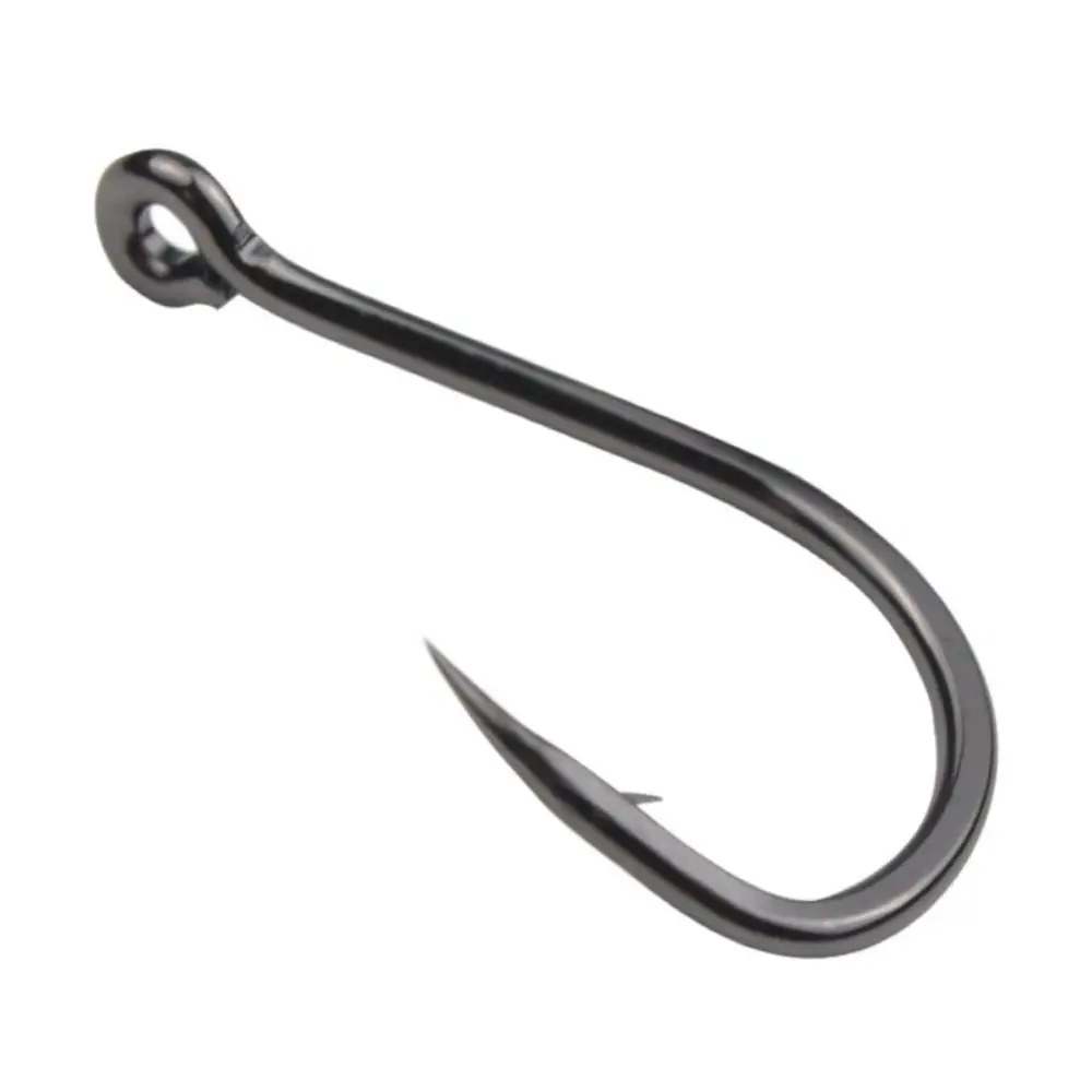 Anzuelos de pesca de acero con alto contenido de carbono, anzuelos de caña larga afilados, anzuelos de púas gruesas antioxidantes, 50 piezas, pesca en el mar - imagen 2