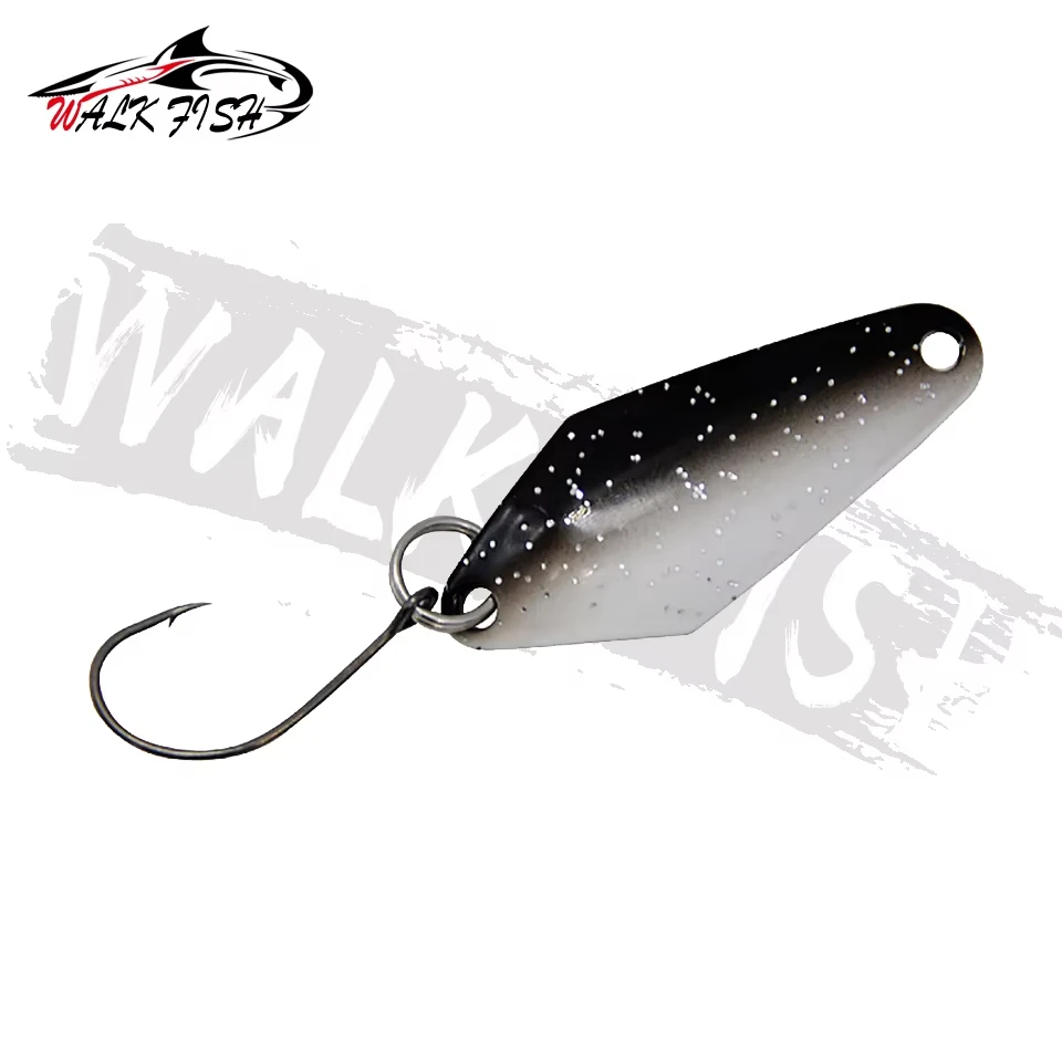 Cuchara metálica Walk Fish – Spinner colorido para trucha y salmón - imagen 4