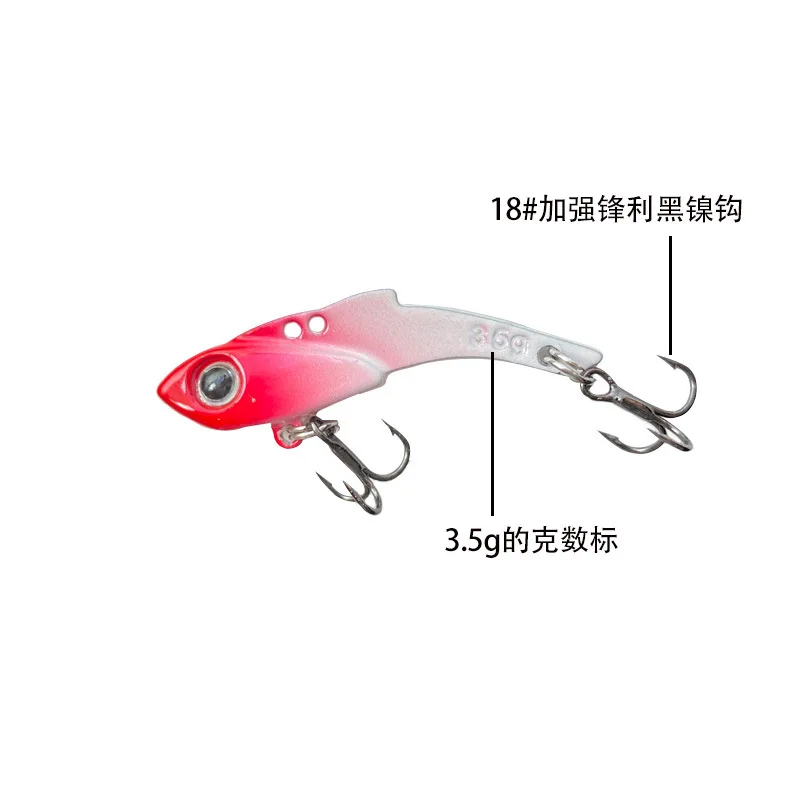 Mini señuelo de pesca de Metal VIB, 1 piezas, 3,5g, 5g, 7g, Crankbait, cebo Artificial que se hunde con vibración - imagen 2