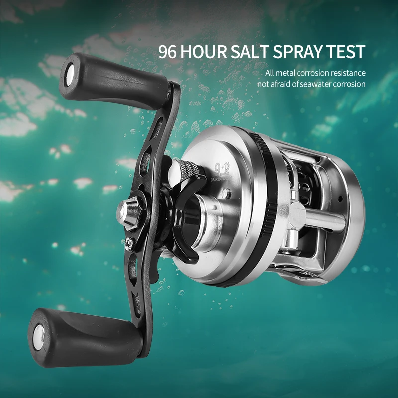 DEUKIO-carrete de Pesca de tambor de arrastre, 9 + 1BB, mano izquierda/derecha, arrastre máximo 6kg, Pesca en alta mar, nuevo - imagen 2