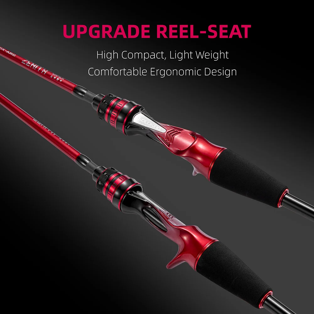 SOLOKING ZENITH FOX-caña de pescar de calamar con arco, punta de Tianium, caña de pescar de sepia, caña de pescar de barco para pulpo webfooteed - imagen 5