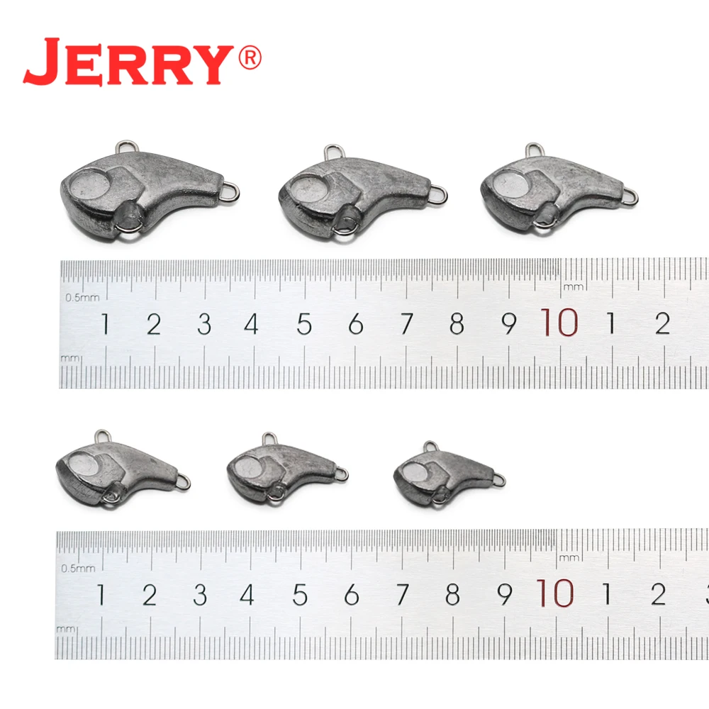 Jerry Rocky 5g10g15g 20 unids/lote sin pintar Metal fundido Jig cuchara Shore Casting Jigging pescado lubina señuelo de pesca cebo Artificial T - imagen 3
