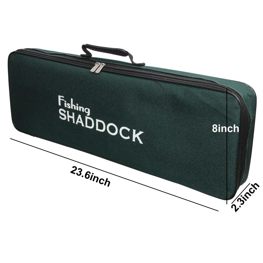 Estuche impermeable para caña de pescar, bolsa portátil para caña de pescar, organizador de carrete de caña de 60cm, bolsa de almacenamiento de aparejos, Estuche de transporte de viaje - imagen 2