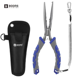 Booms Fishing XW10 Alicates de pesca pico largo extractor anzuelos