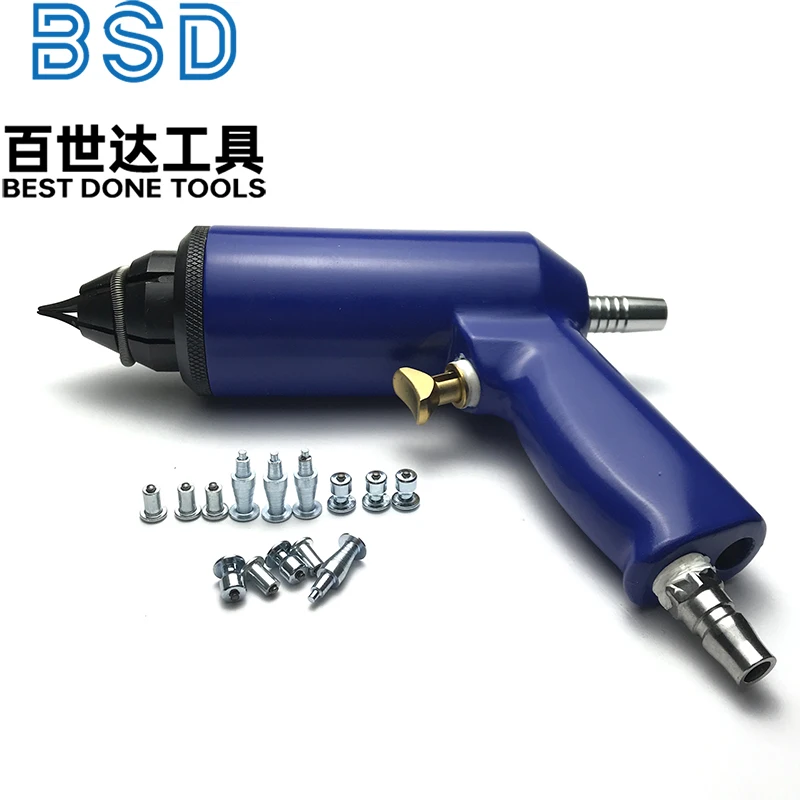 JX8mm, pistola de instalación de pernos de neumáticos/juego de herramientas de pistola de aire para rueda de invierno, neumáticos de coche, cadenas de neumáticos, tachuelas, tornillo/pistola de clavos para neumáticos de coche - imagen 3