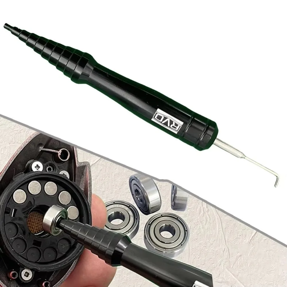 Control de rodamientos, carrete de pesca, herramienta de rodamiento, removedor de ruedas, herramienta de reparación, herramienta de inspección, Pin giratorio - imagen 4