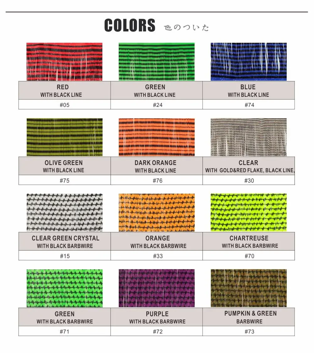 Señuelo de pesca Countbass, capas de falda de silicona, Material de goma de múltiples hebras, aparejos artesanales, Spinnerbait DIY, plantilla, cebo de zumbido