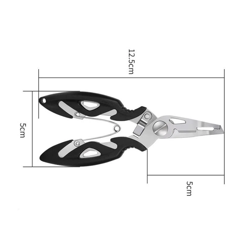 Alicates de pesca multifunción, herramientas de pesca, cortador de señuelos de línea trenzada, removedor de anzuelos, corte de pesca, pinzas, tijeras - imagen 3