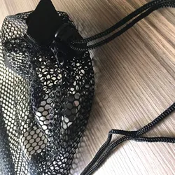Bolsa de malla con cordón para buceo snorkel uso subacuático