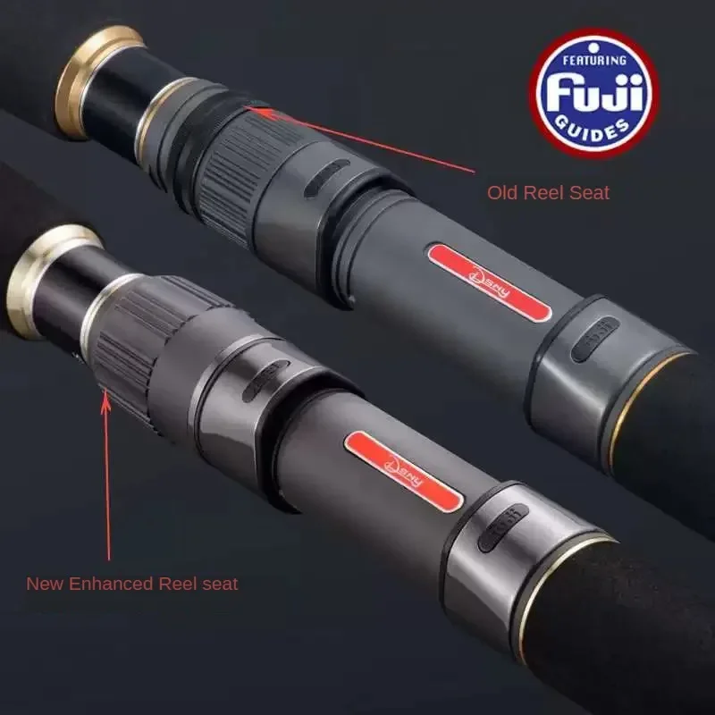 DSNY-caña de pescar giratoria de carbono FUJI, 2,5 m, 1,5 secciones, Boad oceánico para pesca GT, señuelo de 832M, peso de 30-160g, arrastre de 22Kg - imagen 5