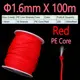 1.6mm X 100m Red