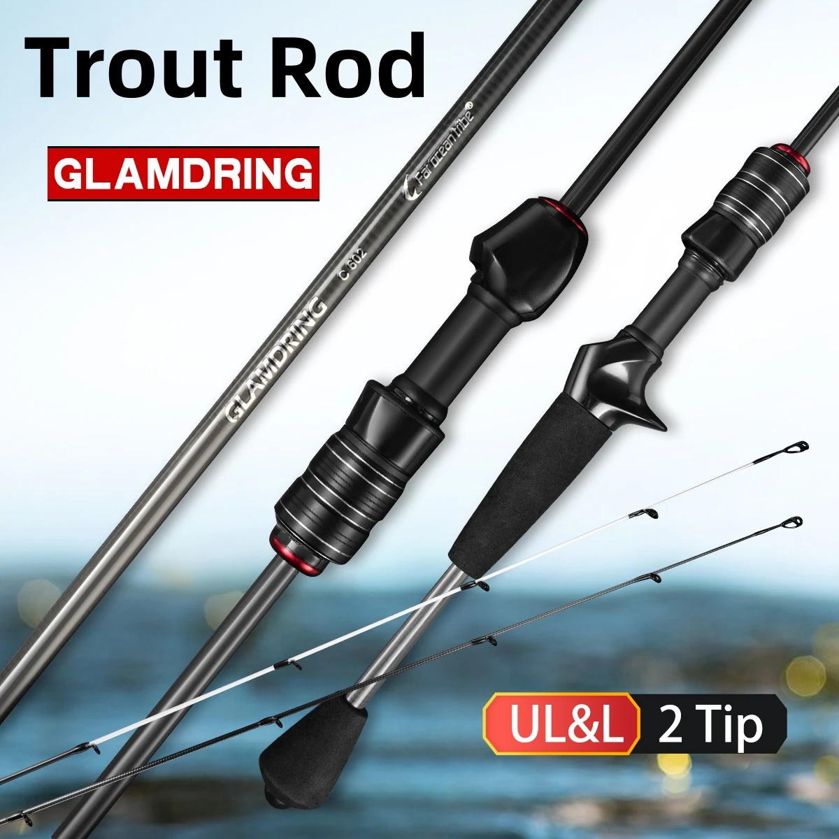 Caña de spinning Glamdring 1,8 m UL/L para trucha – Carbono sólido