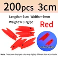 200pcs red 3cm